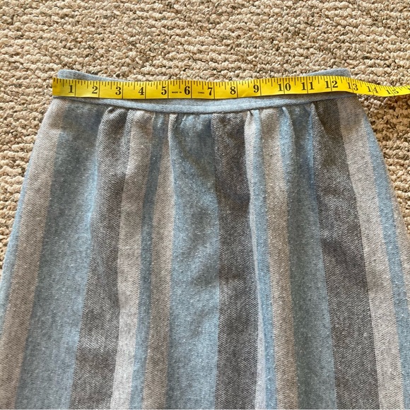 Vintage Graff Light Blue & Gray Skirt & Jacket Suit Set 10 - Picture 10 of 14